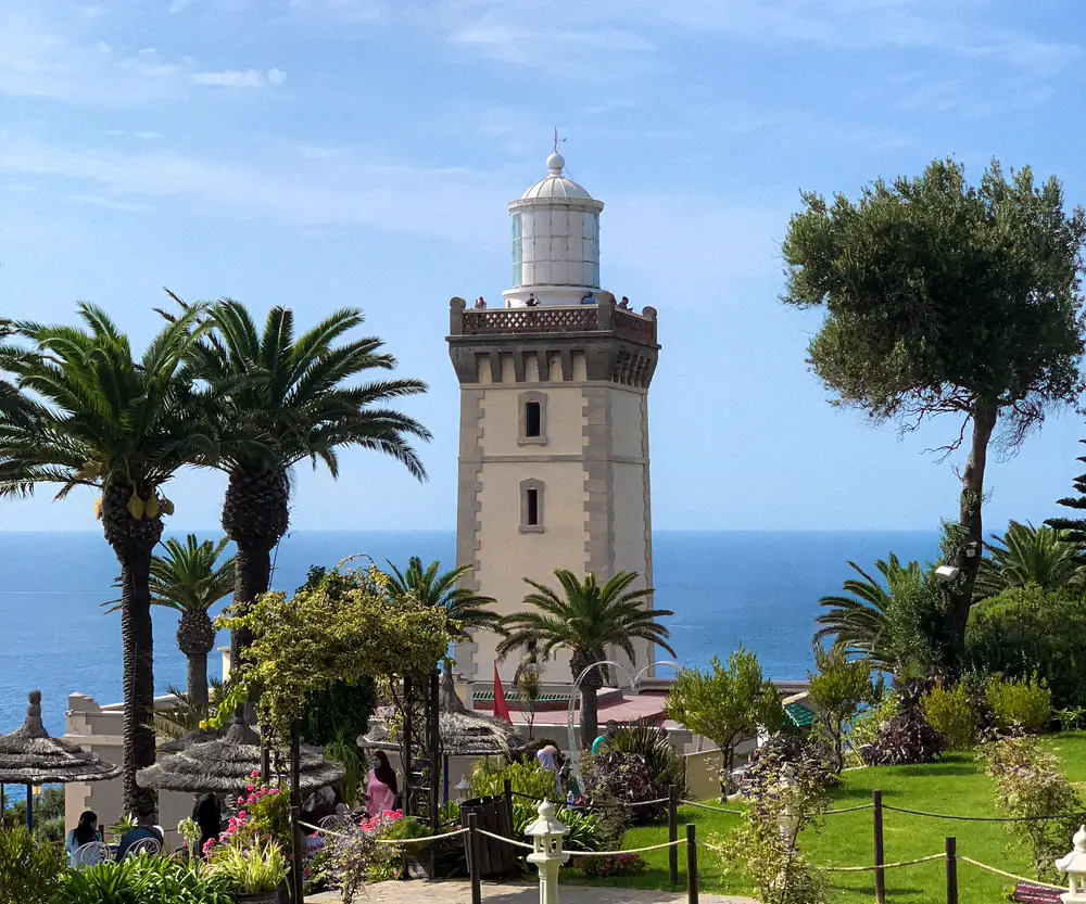Cap Spartel lighthouse on the Atlantic coast near Tangier, Morocco